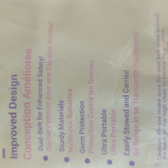 Solfres Dual-Belt High Chair Cover New in package - Picture 5 of 5